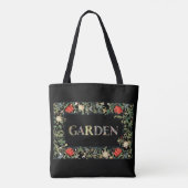 William Morris Blumengarten Motto und Rahmen Tasche (Rückseite)
