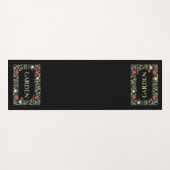 William Morris Blumengarten Motto und Rahmen Yogamatte (Rückseite (Horizontal))