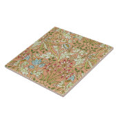 William Morris Blumenmuster Blumen Rosa Blau    Fliese (Seite)