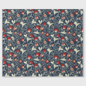 William Morris Blumenmuster Geschenkpapier (Flach)