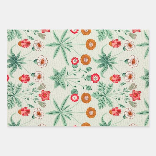 William Morris, Blumenmuster Geschenkpapier Set (Vorderseite 3)