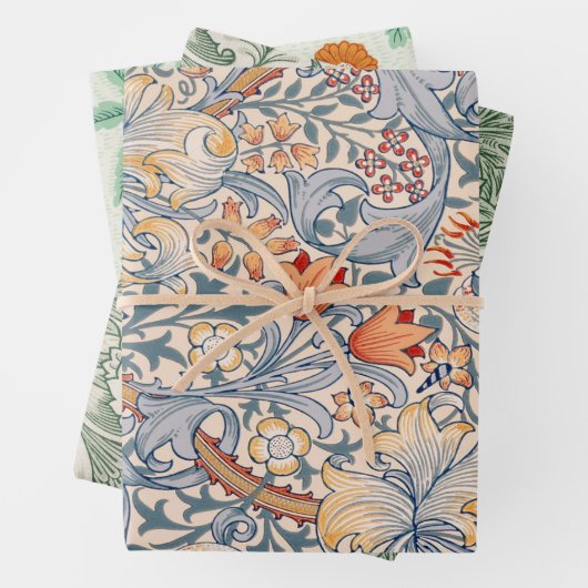 William Morris, Blumenmuster Geschenkpapier Set (Beispiel)