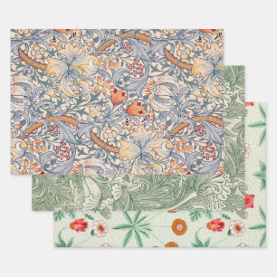 William Morris, Blumenmuster Geschenkpapier Set