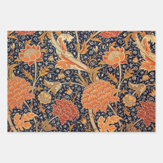 William Morris, Blumenmuster Geschenkpapier Set (Vorderseite)