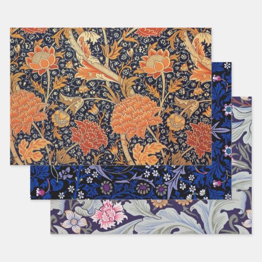 William Morris, Blumenmuster Geschenkpapier Set (Set)