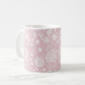 William Morris Blumenmuster in Pink Coffee Tasse (Vorderseite Links)