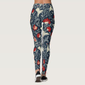 William Morris Blumenmuster Leggings (Rückseite)