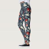 William Morris Blumenmuster Leggings (Links)