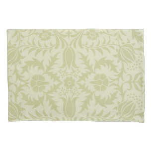 William Morris Borage vintage weiches grünes Damas Kissenbezug