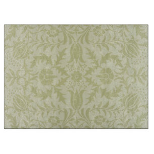 William Morris Borage vintage weiches grünes Damas Schneidebrett