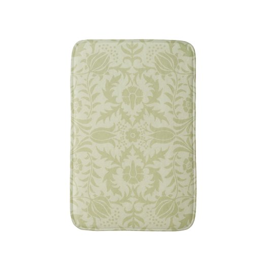 William Morris Borage Wedding Soft Green Badematte (Vorderseite Vertikal)