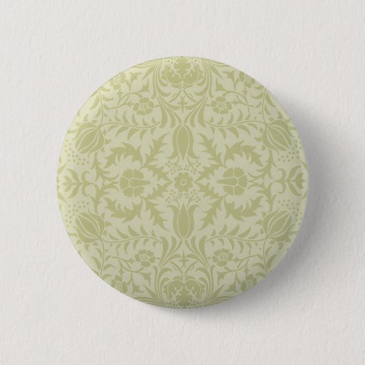 William Morris Borage Wedding Soft Green Button (Vorderseite)