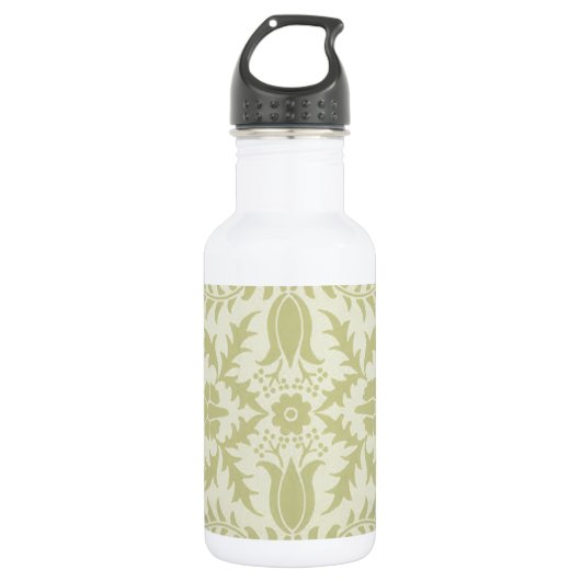 William Morris Borage Wedding Soft Green Edelstahlflasche (Vorderseite)
