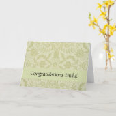 William Morris Borage Wedding Soft Green Karte (Gelbe Blume)