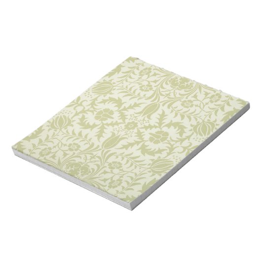 William Morris Borage Wedding Soft Green Notizblock (Rotiert)