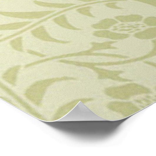 William Morris Borage Wedding Soft Green Poster (Ecke)