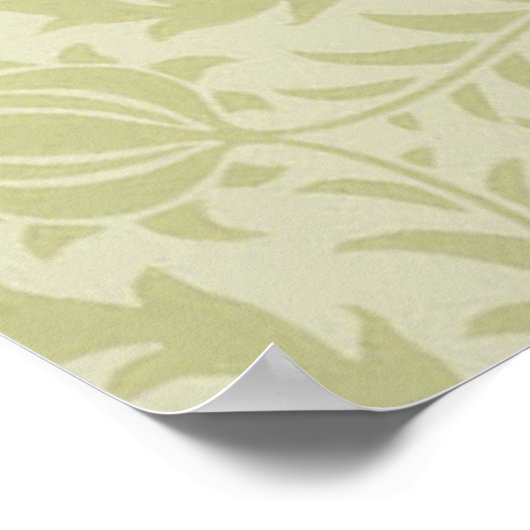 William Morris Borage Wedding Soft Green Poster (Ecke)