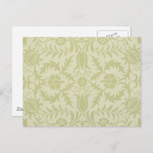 William Morris Borage Wedding Soft Green Postkarte (Vorne/Hinten)