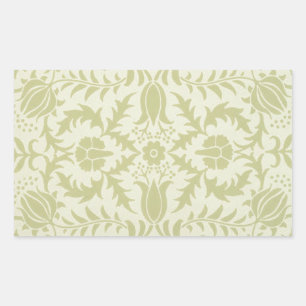 William Morris Borage Wedding Soft Green Rechteckiger Aufkleber
