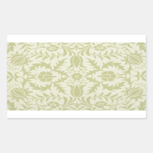 William Morris Borage Wedding Soft Green Rechteckiger Aufkleber