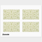 William Morris Borage Wedding Soft Green Rechteckiger Aufkleber (Blatt)