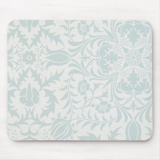 William Morris Borretsch-Deckenpapier in Blau Mousepad (Vorne)