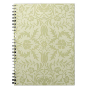 William Morris Borretsch Hochzeit Softgrün Notizblock