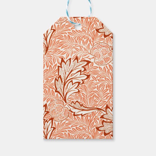 William Morris Botanical Apple Design Geschenkanhänger (Vorderseite)
