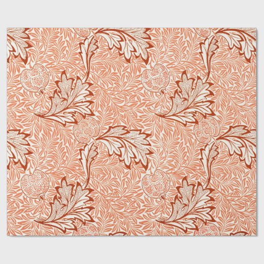 William Morris Botanical Apple Design Geschenkpapier (Flach)