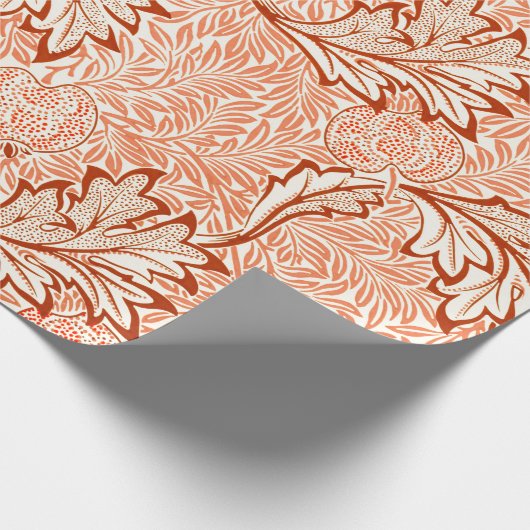William Morris Botanical Apple Design Geschenkpapier (Ecke)