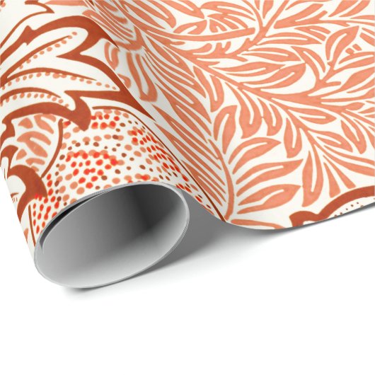 William Morris Botanical Apple Design Geschenkpapier (Rolleneckpunkt)