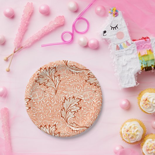 William Morris Botanical Apple Design Pappteller (Party)