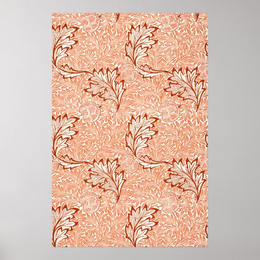 William Morris Botanical Apple Design Poster (Vorne)