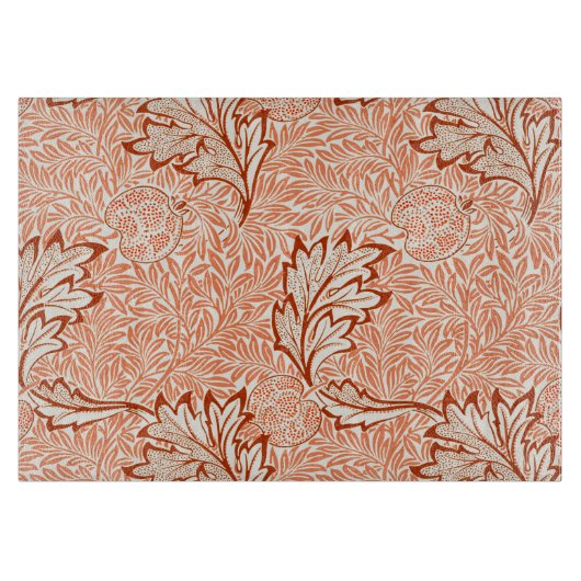 William Morris Botanical Apple Design Schneidebrett (Vorderseite)