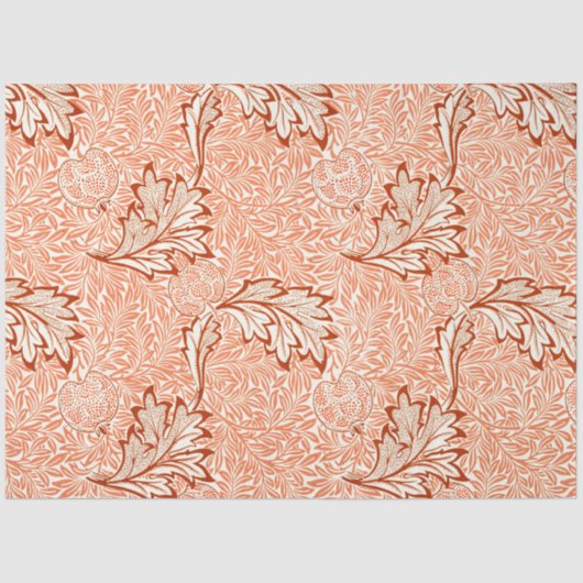 William Morris Botanical Apple Design Seidenpapier (Vorderseite)