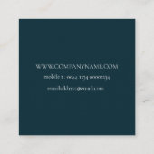 WILLIAM MORRIS BOTANICAL PATTERING BUSINESS CARD QUADRATISCHE VISITENKARTE (Rückseite)