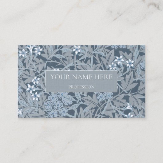 WILLIAM MORRIS BOTANICAL PATTERING BUSINESS CARD VISITENKARTE (Vorderseite)