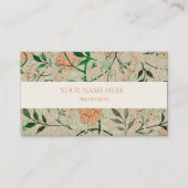 WILLIAM MORRIS BOTANICAL PATTERING BUSINESS CARD VISITENKARTE (Vorderseite)
