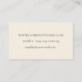 WILLIAM MORRIS BOTANICAL PATTERING BUSINESS CARD VISITENKARTE (Rückseite)