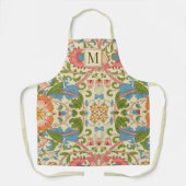 William-Morris-Botanik-Monogramm-Muster Schürze (Vorderseite)