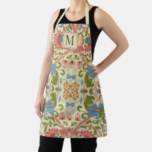 William-Morris-Botanik-Monogramm-Muster Schürze