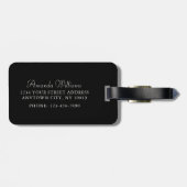 William Morris Botanischer Anemon mit Monogram Gepäckanhänger (Rückseite horizontal)