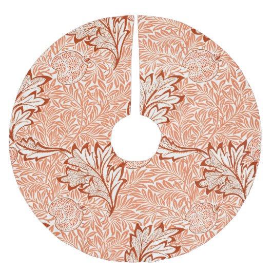 William Morris Botanischer Apfel-Entwurf Polyester Weihnachtsbaumdecke (Vorderseite)