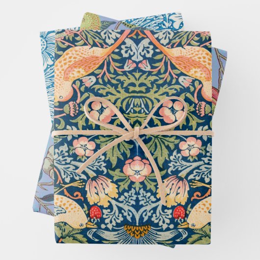 William Morris botanischer Bundle-Mix Wrapping Pap Geschenkpapier Set (Beispiel)