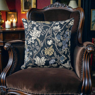 William Morris Botanisches Damastmuster Kissen
