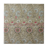 William * Morris Botantical Blue White Pink Fliese (Vorderseite)
