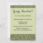 William Morris Branch Blätter Wallpaper Einladung (Vorderseite)