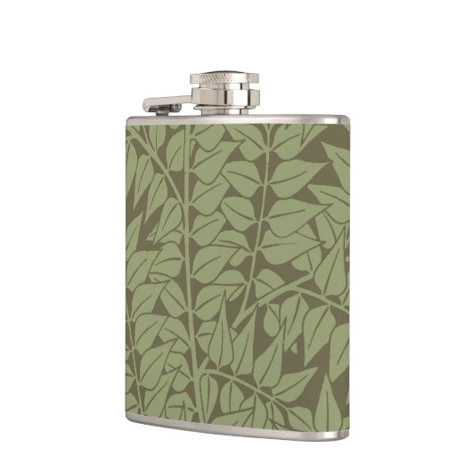 William Morris Branch Blätter Wallpaper Flachmann (Links)