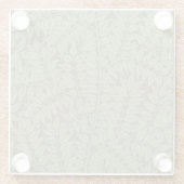 William Morris Branch Blätter Wallpaper Glasuntersetzer (Rückseite)