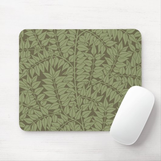 William Morris Branch Blätter Wallpaper Mousepad (Mit Mouse)